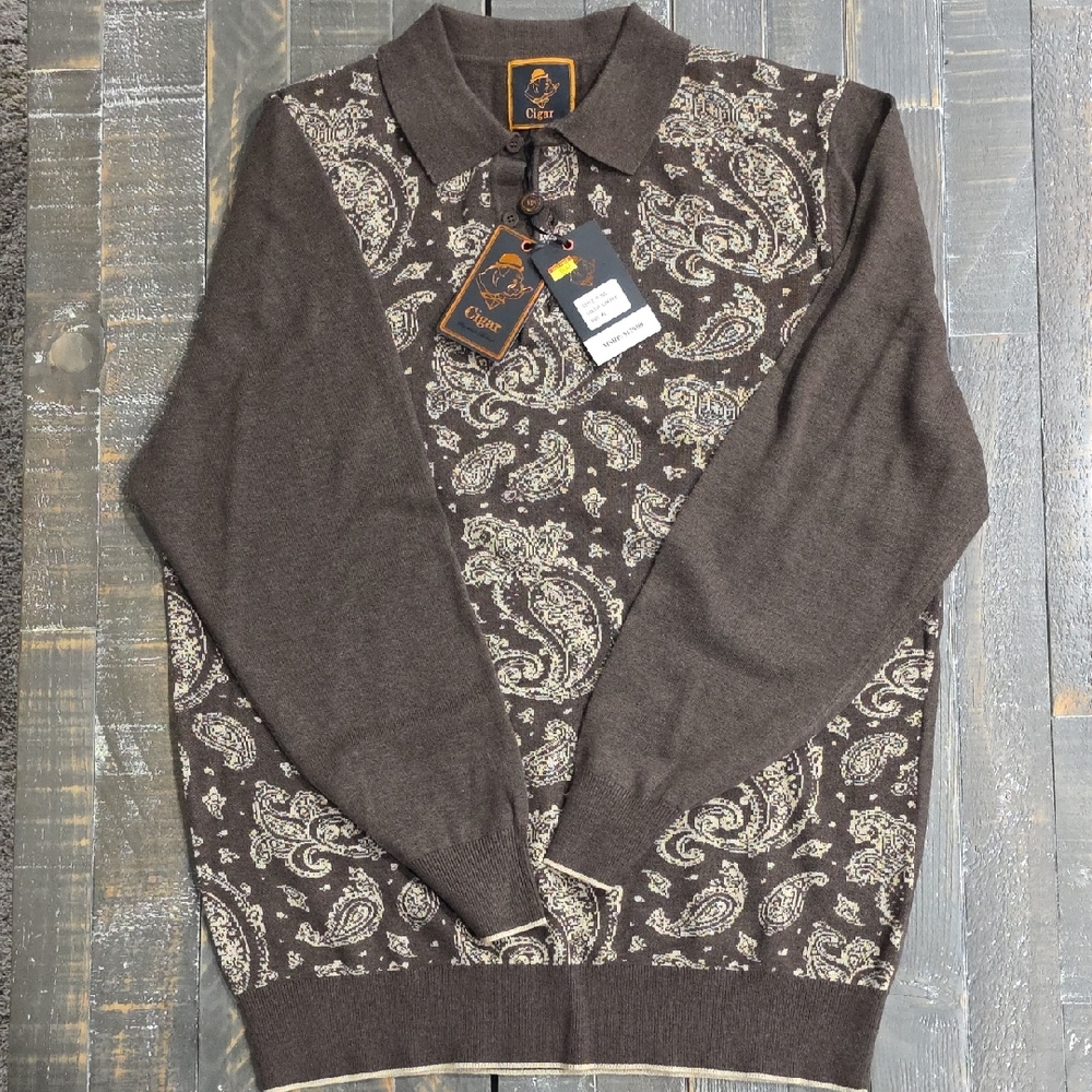 Classic Paisley Crewneck Sweater